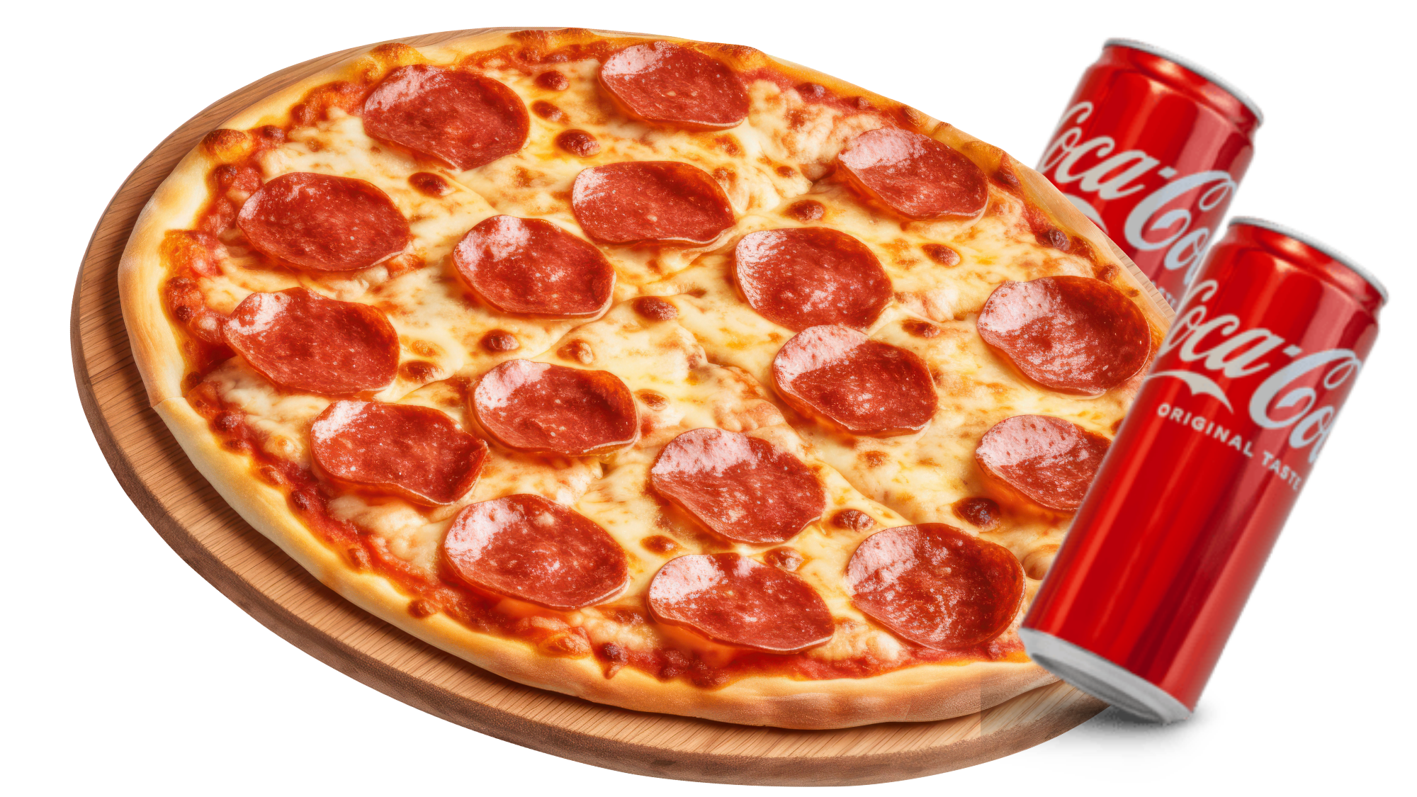 Pizza méga et deux boissons O'Brother Pizza